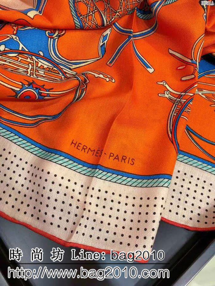 HERMES愛馬仕頂級原單專櫃最新款羊絨大方巾 H051 LLWJ6954